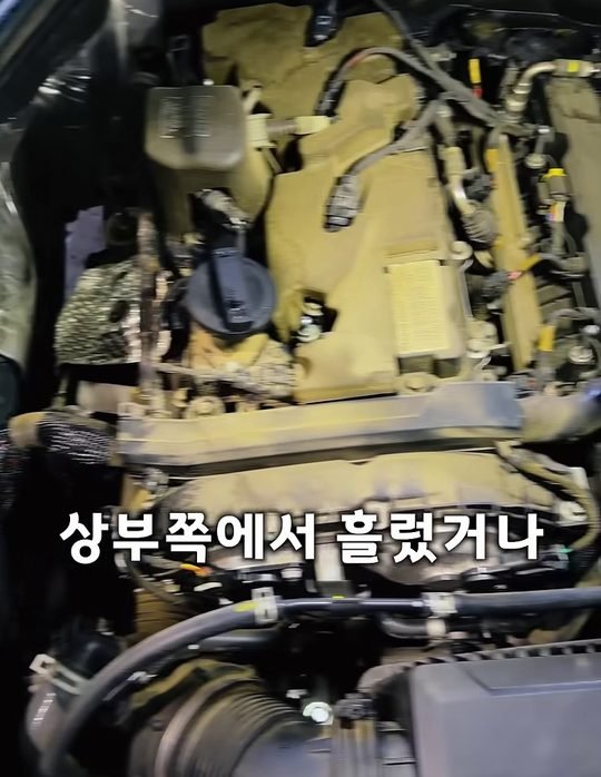 중카TV 영상 속 G80 엔진룸