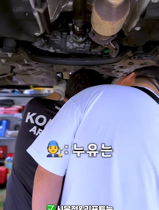 중카TV 영상 속 팰리세이드 하부